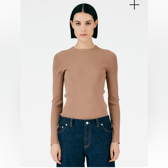 Tibi Giselle Slash Cutout Crewneck Pullover - Picture 12 of 15